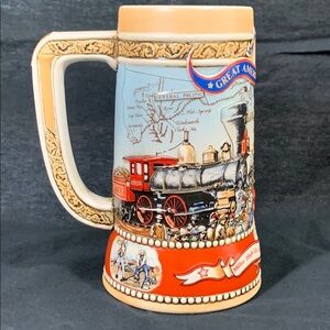 Miller High Life Great American Railroads 1869 Transcontinental Railway Stein